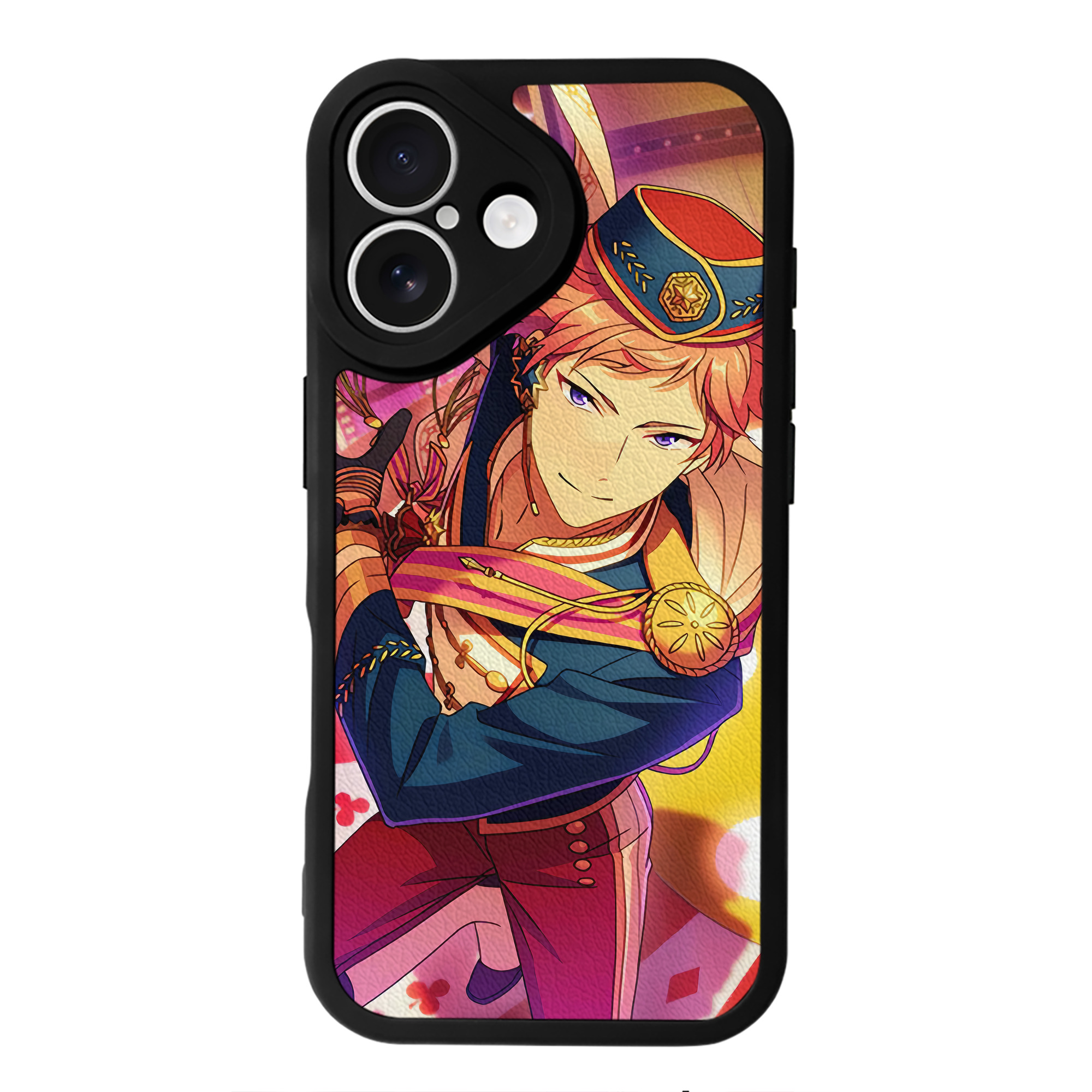 （画像用） あんさんぶるスターズ! Ensemble Stars 【iPhone 16シリーズ対応】シリコンスマホケース（レザー調） 材質：シリコン